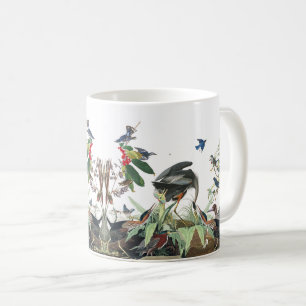 Audubon Reiher-Vogel-Collagen-Tier-Tier-Tasse Tasse