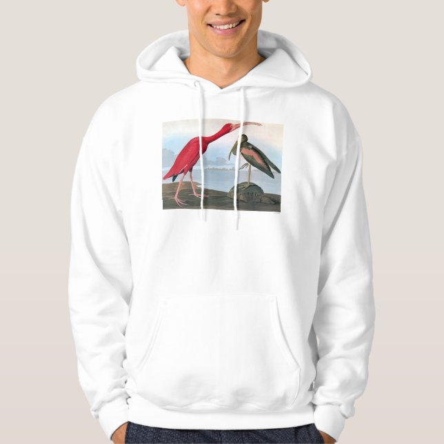 Audubon: Scharlachrot IBIS Hoodie (Vorderseite)