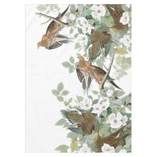 Audubon Schildkröte-Tauben-Vogel-Blumen-Tischdeck Tischdecke
