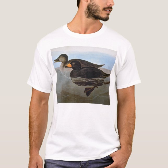 Audubon: Schwarze Ente T-Shirt (Vorderseite)
