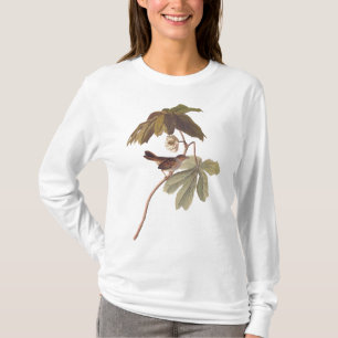 Audubon Swamp Sparrow Bird on Wild Mandrake T-Shirt