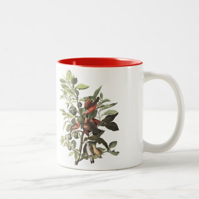 Audubon Vogel-Tasse, Boden tauchte, 15 Unze. Zweifarbige Tasse (Rechts)