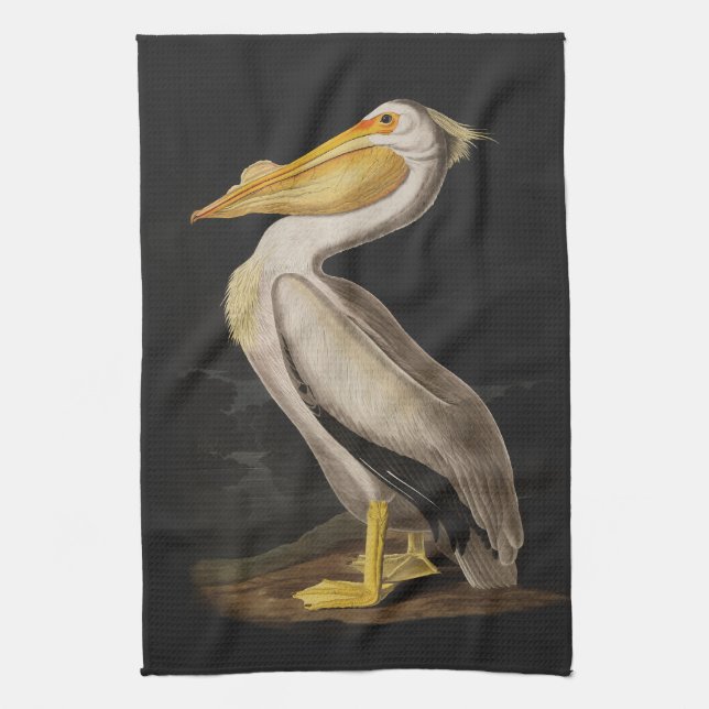 Audubon White Pelican Bird America Geschirrtuch (Vertikal)