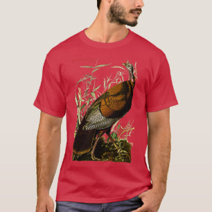 Audubon Wild Turkey North American Birds Bildung T-Shirt