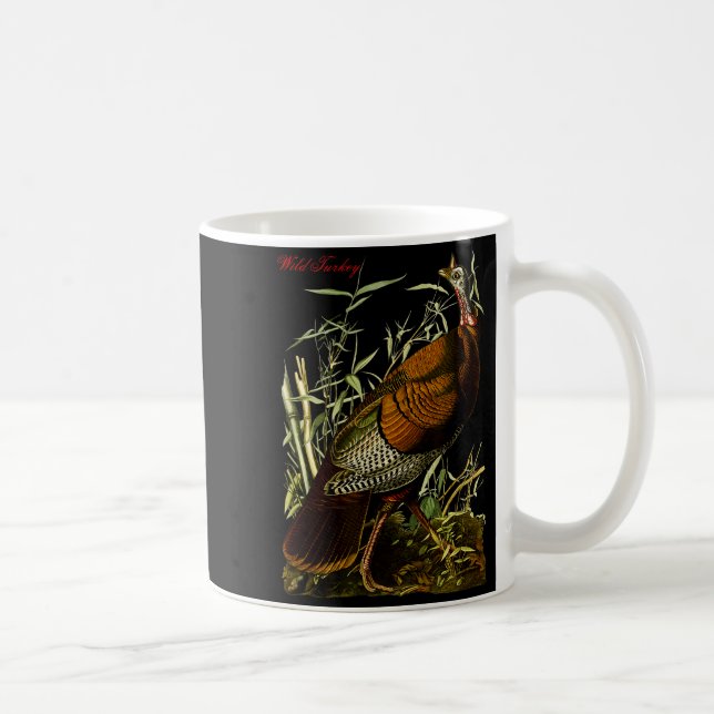 Audubon Wild Turkey North American Birds Education Kaffeetasse (Rechts)