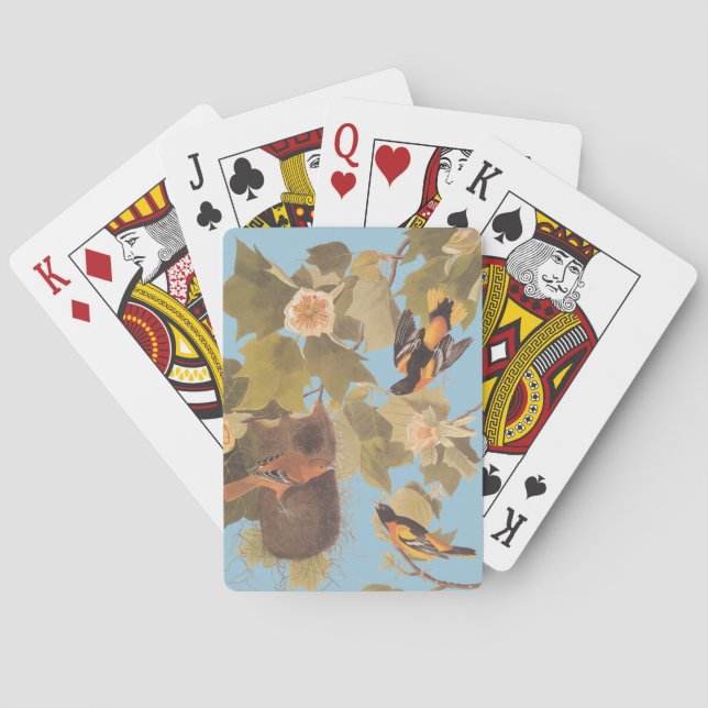 Audubons Baltimore Oriole Trio Spielkarten (Rückseite)