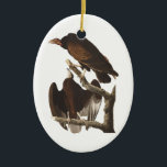 Audubons die Türkei-Geier Keramikornament<br><div class="desc">Diese Grafik durch John James Audubon kennzeichnet ein Paar die Türkei-Geier. Die Grafik wird von seinem Titel und von anderen Texten abgestreift und nur die zwei schönen Vögel zeigt. Ein Erwachsener und jugendlicher die Türkei-ein Geier werden gezeigt.</div>