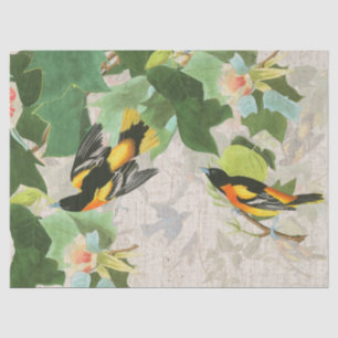 Audubons Vogel-Tier-Tierblumenseidenpapier Seidenpapier