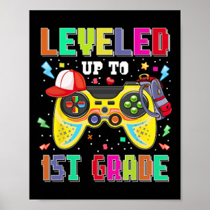 Auf 1. Klasse Gamer Erster Tag Jungen Ck zu Poster