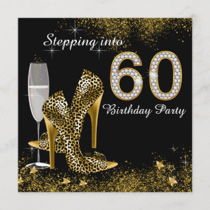 Auf 60 Geburtstagsparty treten Einladung