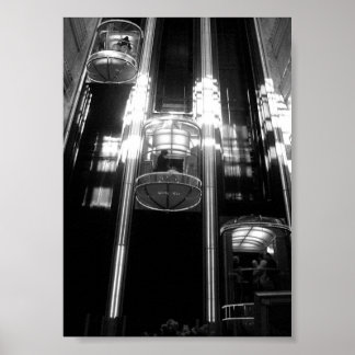 Auf, ab und meistens herum poster