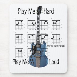 Auf Anfängerniveau Gitarrist Mousepad