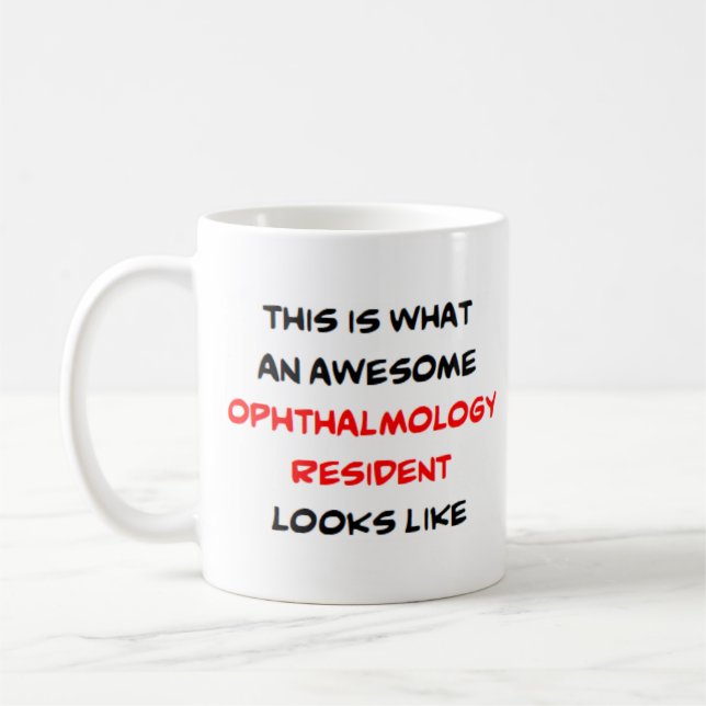 auf Augenheilkunde bezogen, phantastisch Kaffeetasse (Links)