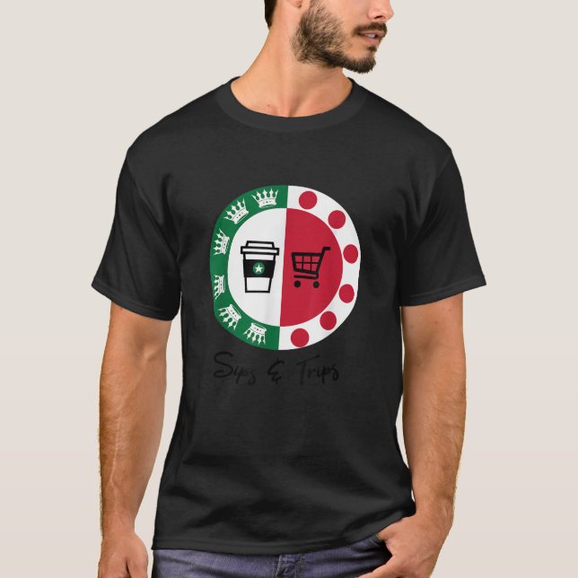 Auf Ausflügen und beim Kaffee oder beim Einkaufen T-Shirt (Vorderseite)