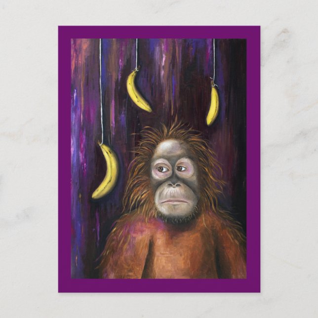 Auf Bananen! Postkarte (Vorderseite)