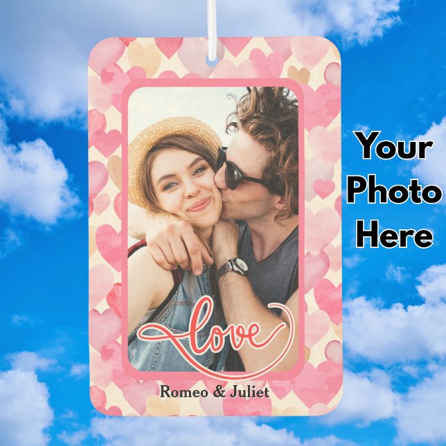 Auf beiden Seiten ein und dasselbe Foto Autolufterfrischer (Personalized Photo Car Air Freshener )