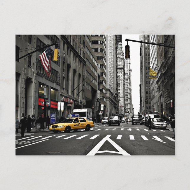 Auf Broadway Postkarte (Vorderseite)