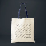 "Auf Buttonen und Nadeln" Nähtasche Tragetasche<br><div class="desc">Tragen Sie alle Ihre wertvollen Goodies mit dieser Tasche für Nähliebhaber!</div>