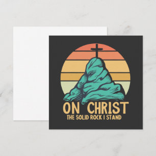 Auf Christus der solide Felsen stehe ich Hinweiskarte