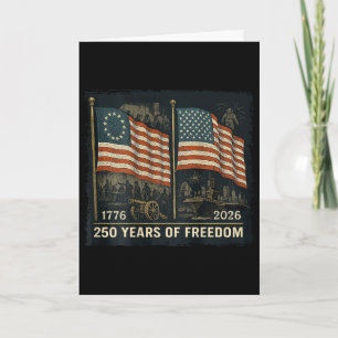 Auf Ck Betsy Ross Flagge 250 Jahre Freiheit 1776-2 Karte