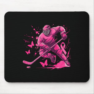 (auf Ck) Ice Hockey Brustkrebs-Bewusstsein Spieler Mousepad