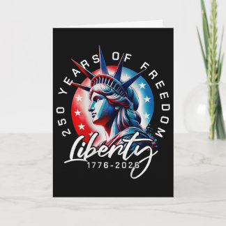Auf Ck Statue Of Liberty 250 Jahre 1776-2026 250.  Karte