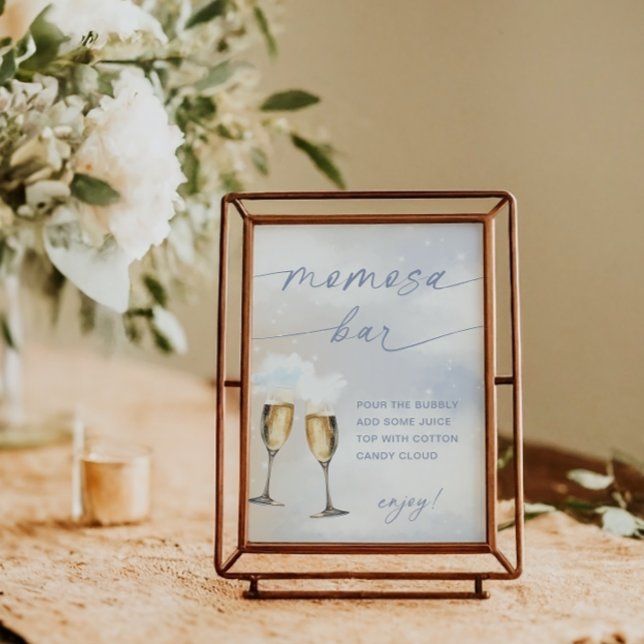 Auf Cloud 9 Baby Dusche Momosa Bar Schild Poster (Von Creator hochgeladen)