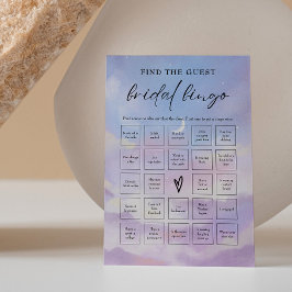 Auf Cloud 9 finden Sie das Brautparty Bingo Game Einladung