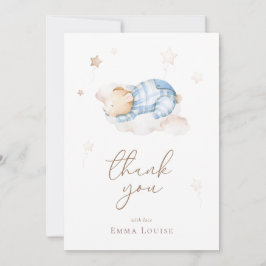 Auf Cloud Baby Dusche können wir Teddy Bear frühze Dankeskarte
