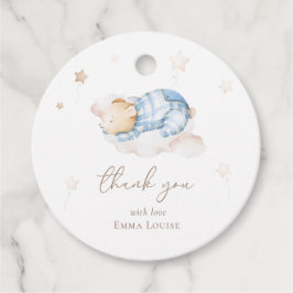 Auf Cloud Baby Dusche können wir Teddy Bear frühze Geschenkanhänger