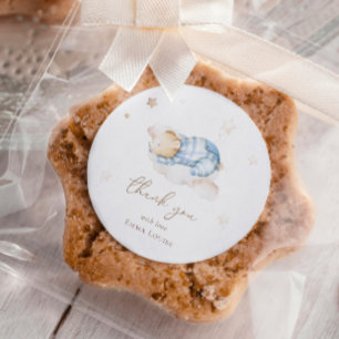 Auf Cloud Baby Dusche können wir Teddy Bear frühze Runder Aufkleber