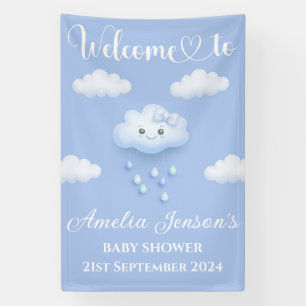 Auf Cloud Nine Baby Showwall Banner/Willkommenszei Banner