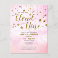 Auf Cloud Nine Dreamy Pastellrosa Brautparty