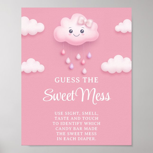 Auf Cloud Nine Trendy Guess The Sweet Mess Game Poster (Vorne)
