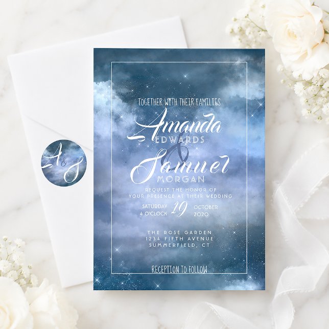 Auf Cloud Nine Wedding Einladung (Von Creator hochgeladen)