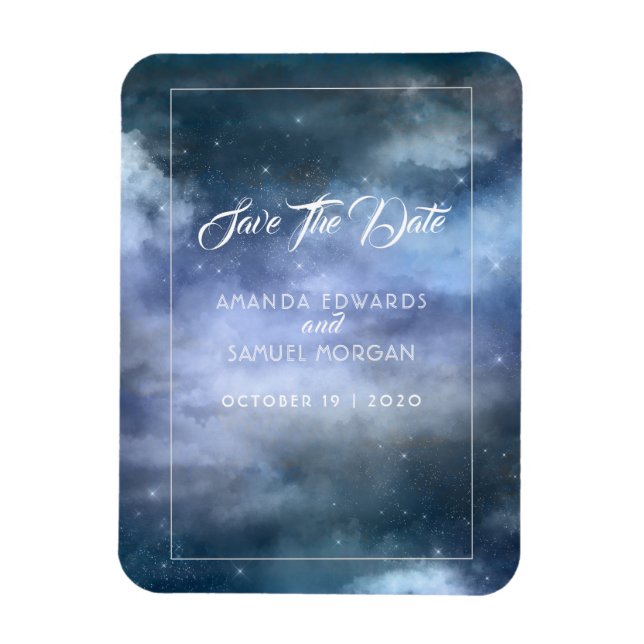 Auf Cloud Nine Wedding Magnet (Vertikal)