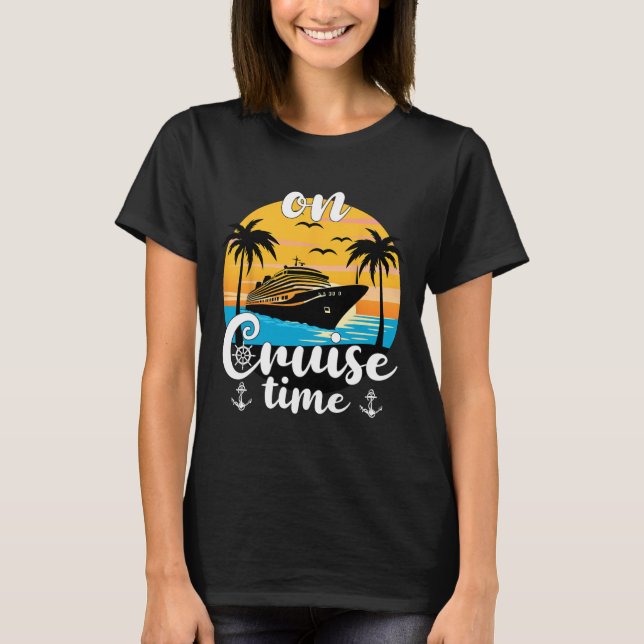 Auf Cruise Time Beach Sommerferien Matching Fami T-Shirt (Vorderseite)