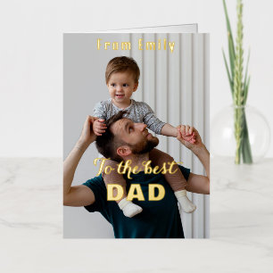 Auf das beste Vater-Skript Foto Happy Vatertag