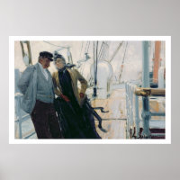 Auf Deck (Öl auf Leinwand)