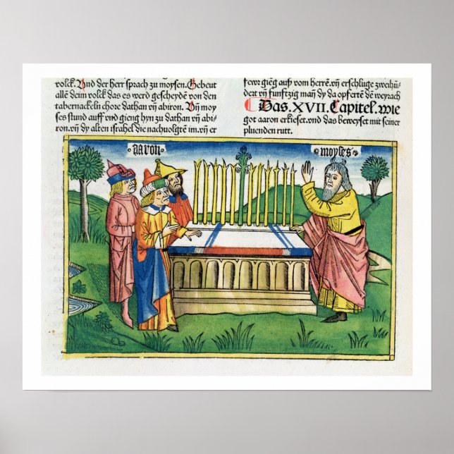 Auf dem Altar blühen die Nummern 17 1-11 von Aaron Poster (Vorne)