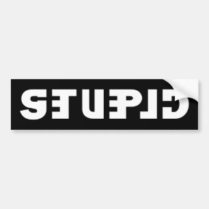 Auf dem Aufkleber gestochen, klug im Spiegel Autoaufkleber