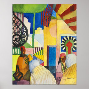 Auf dem Basar Auguste Macke Poster