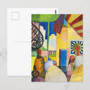 Auf dem Basar Auguste Macke Postkarte