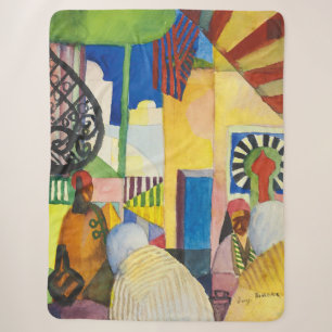 Auf dem Basar Auguste Macke Sherpadecke