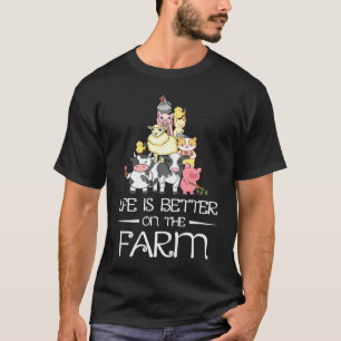 auf dem Bauernhof, der tierische Freunde aufzieht T-Shirt