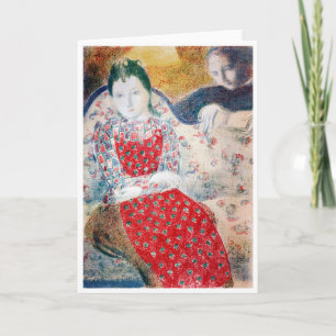 Auf dem blasssilbernen Sofa, Maurice Denis Karte