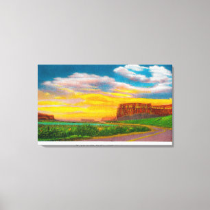 Auf dem Boden der oberen großartigen Coulee Leinwanddruck