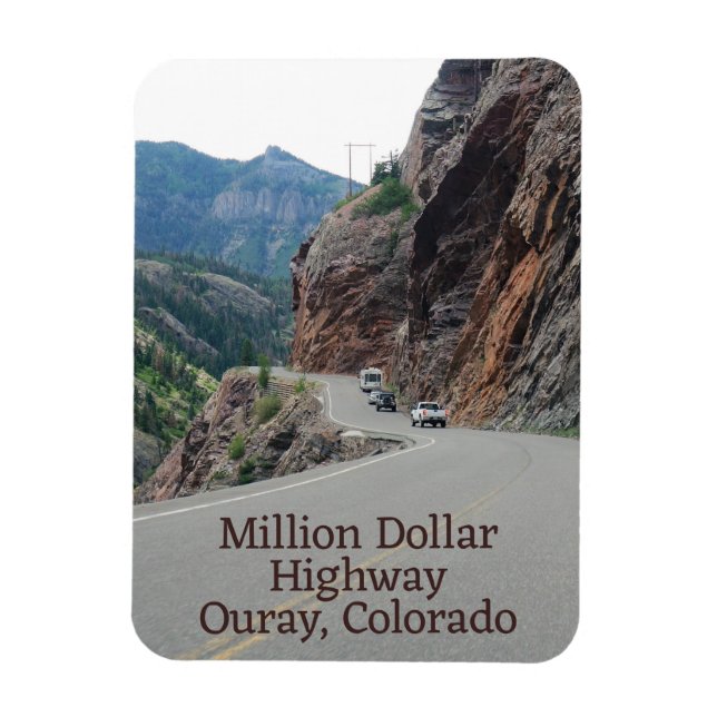 Auf dem Edge Colorado Million Dollar Highway Magnet (Vertikal)