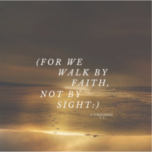 Auf dem Faith-Sticker laufen Aufkleber