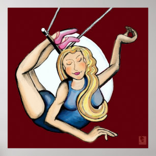 Auf dem fliegenden Trapez Poster